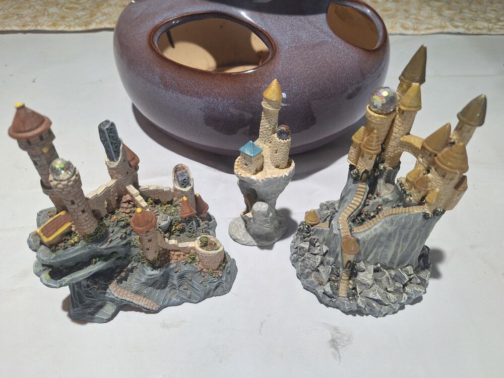 Vintage Spoontiques Magical Mystical Castles Lot 3 Dragon Castle John Hopkins